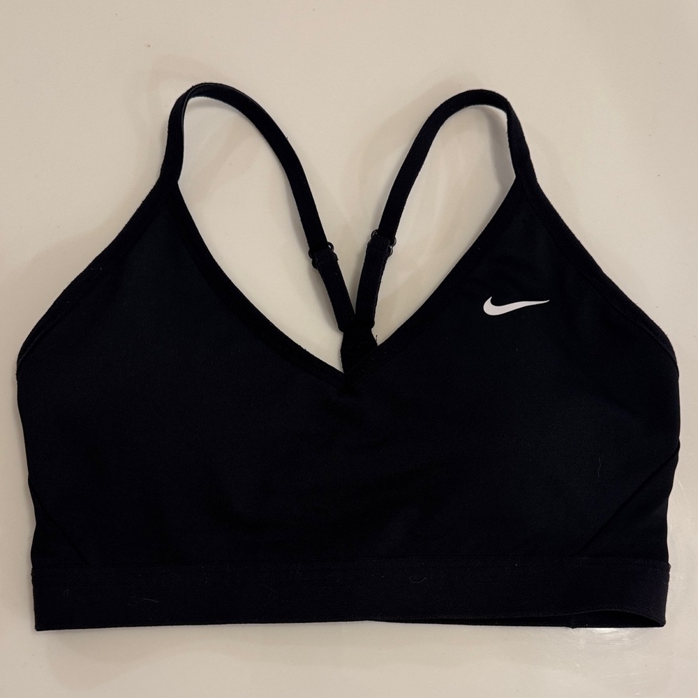 Nike Women's Black V-Neck Sports Bra
